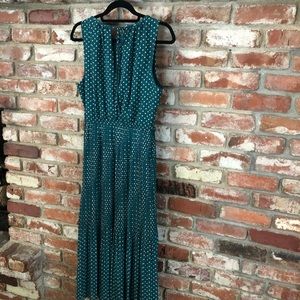 Madison Jules Polka Dot Midi Dress